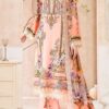 Fully stitched kurta for sizes up to 44, stylish and comfortable ethnic wear for women, featuring soft cotton fabric and a Pakistani Karachi print.