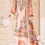 Fully stitched kurta for sizes up to 44, stylish and comfortable ethnic wear for women, featuring soft cotton fabric and a Pakistani Karachi print.