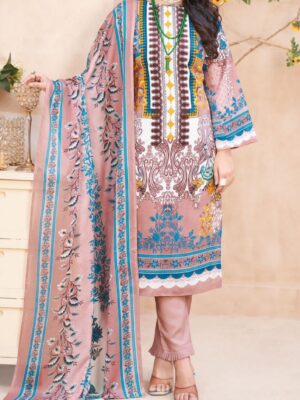 Fully stitched kurta for sizes up to 44, stylish and comfortable ethnic wear for women, featuring soft cotton fabric and a Pakistani Karachi print.