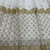 White & Gold Embroidered Anarkali Suit – Elegant Designer Gown for Weddings and Festive Wear 2025