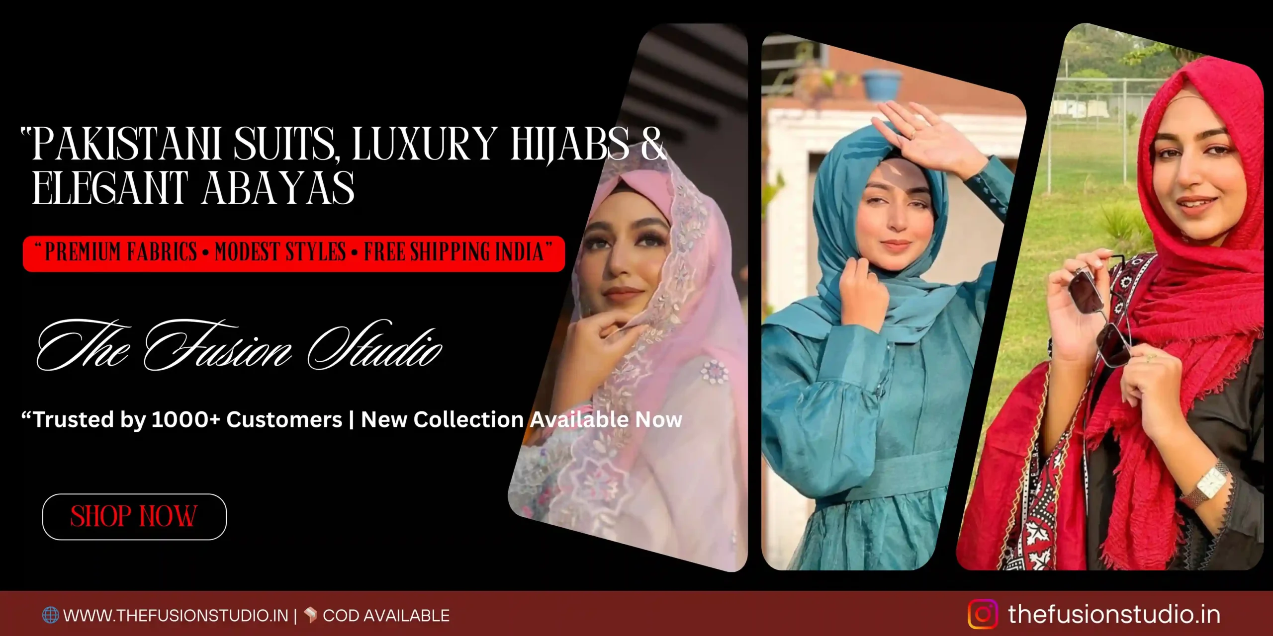 The Fusion Studio – Pakistani Suits, Abayas, Hijabs | Premium Modest Fashion India