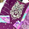 “Party Wear Chinon Suit Set new launch with heavy embroidery, sequin work, pure Chinon silk dupatta and sharara”