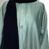 Sophisticated Green Abaya with Fine Embroidery – elegant free size abaya for women